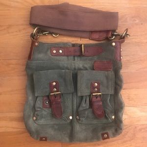 Mo & Co | Genuine suede & leather crossbody